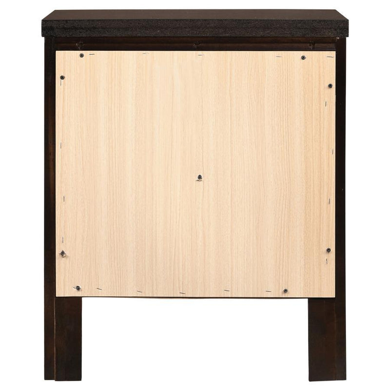 Carlton - 2-Drawer Rectangular Nightstand - Cappuccino