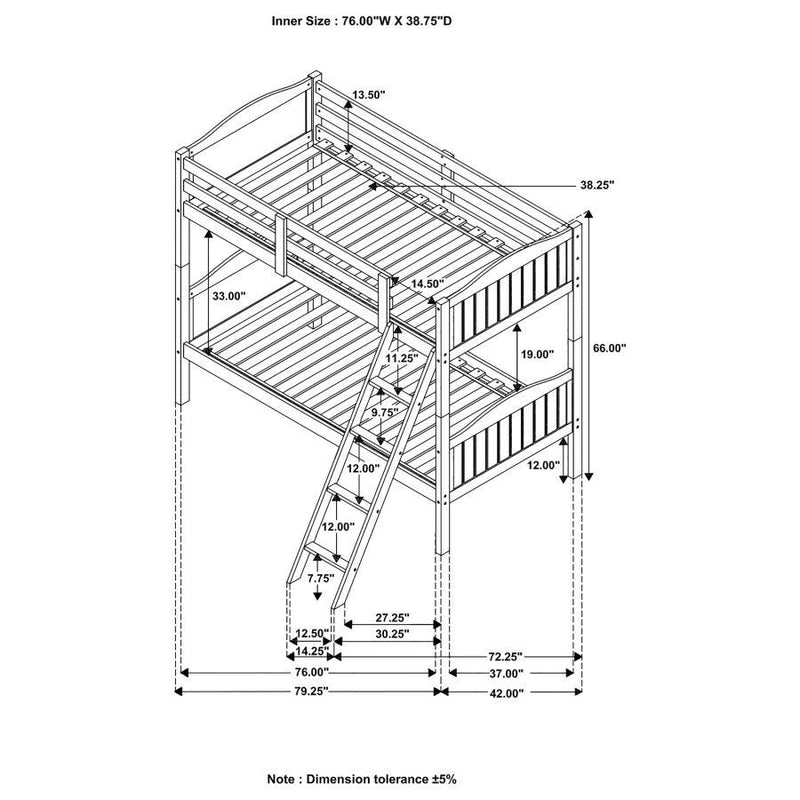 Arlo - Bunk Bed with Ladder