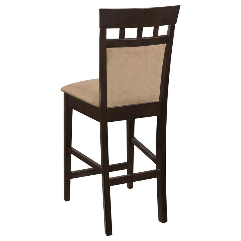 Gabriel - Upholstered Counter Height Stools (Set of 2) - Cappuccino And Beige