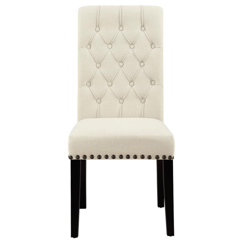 Alana - Tufted Back Upholstered Side Chairs (Set of 2) - Beige