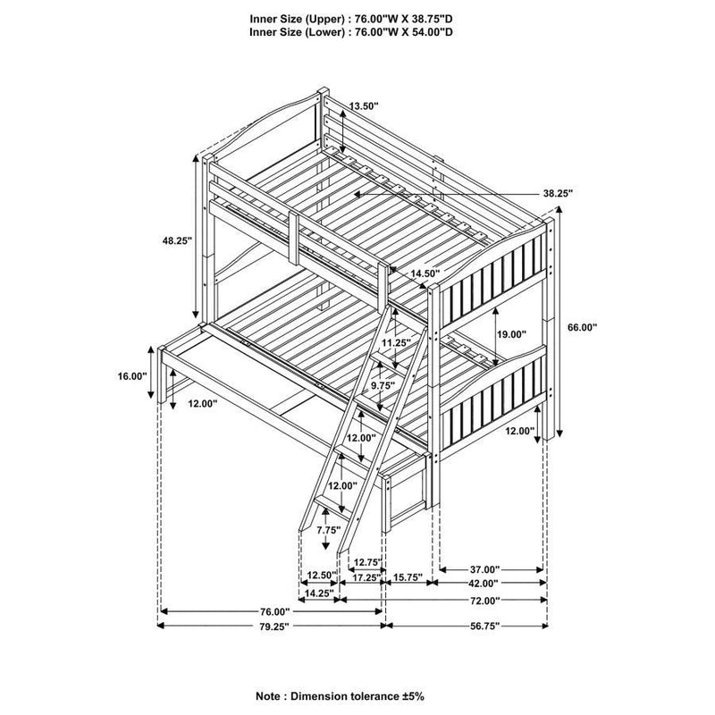 Arlo - Bunk Bed with Ladder