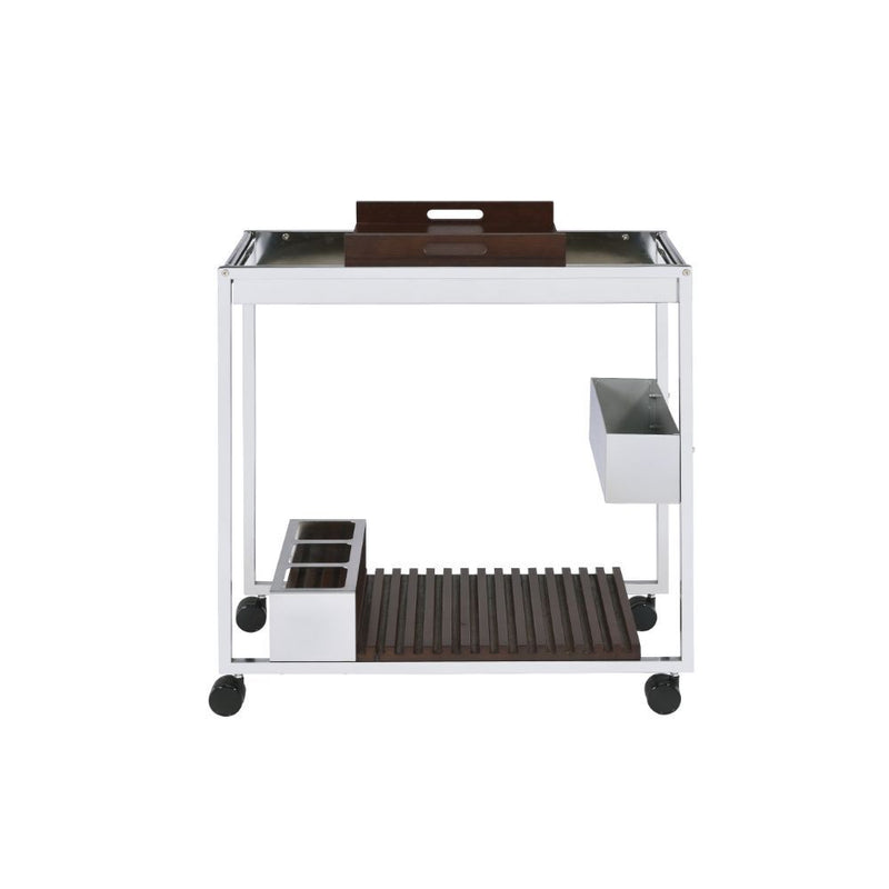 Lisses - Serving Cart - Chrome