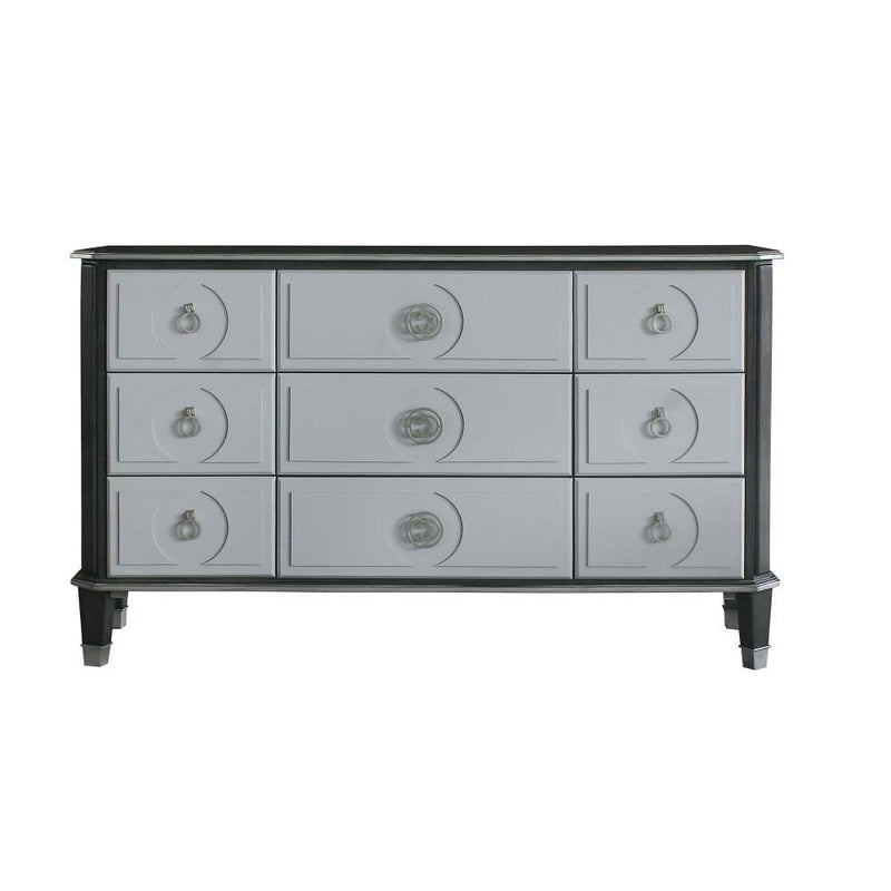 House - Beatrice Dresser - Charcoal & Light Gray Finish