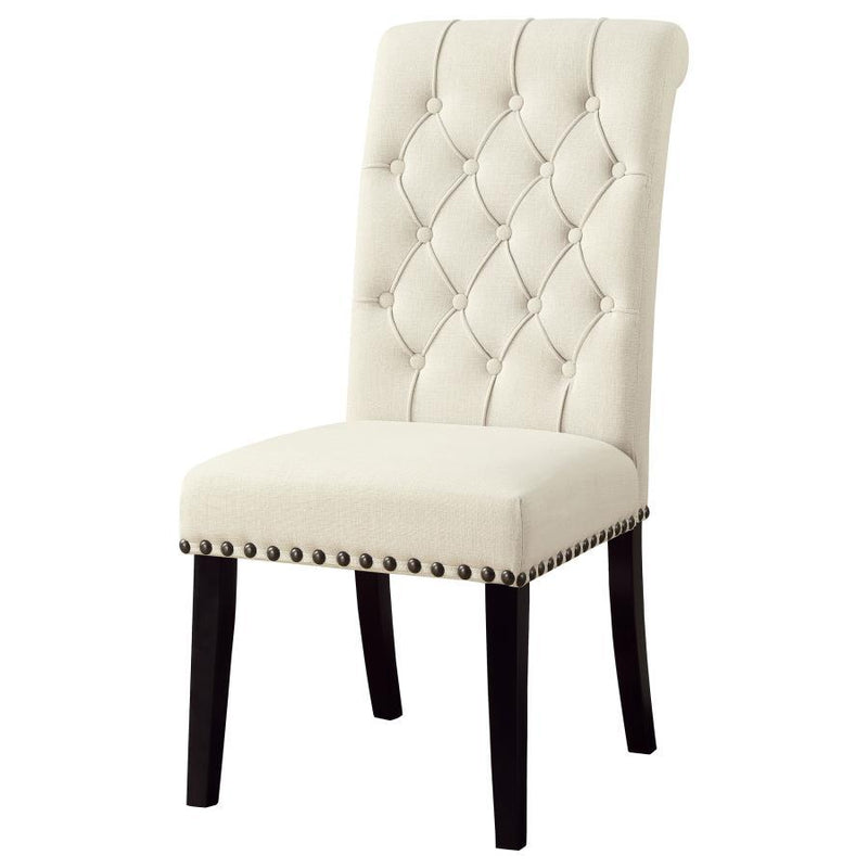 Alana - Tufted Back Upholstered Side Chairs (Set of 2) - Beige