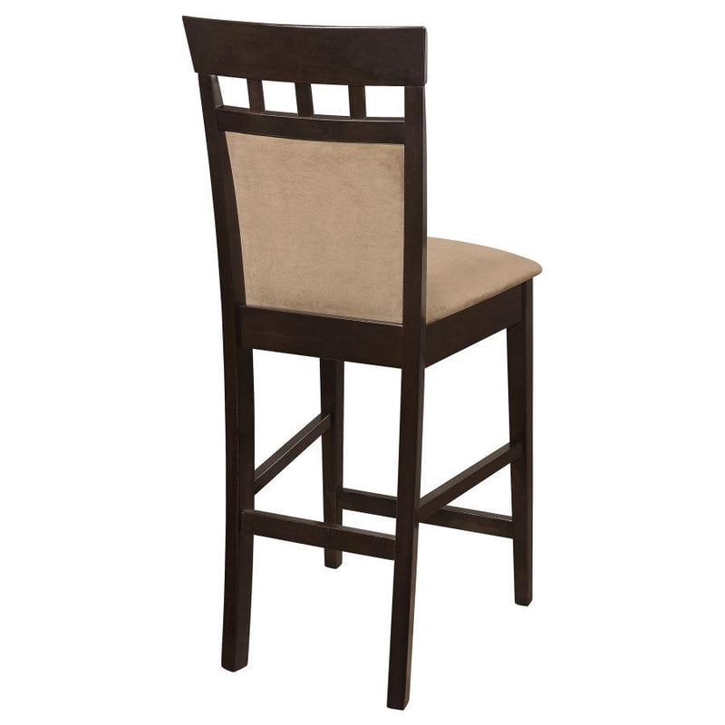 Gabriel - Upholstered Counter Height Stools (Set of 2) - Cappuccino And Beige