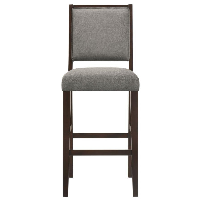 Bedford - Upholstered Open Back Bar Stools With Footrest (Set of 2)