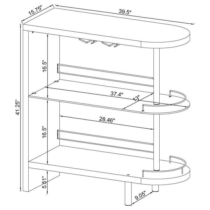 Adolfo - 3-tier Bar Table