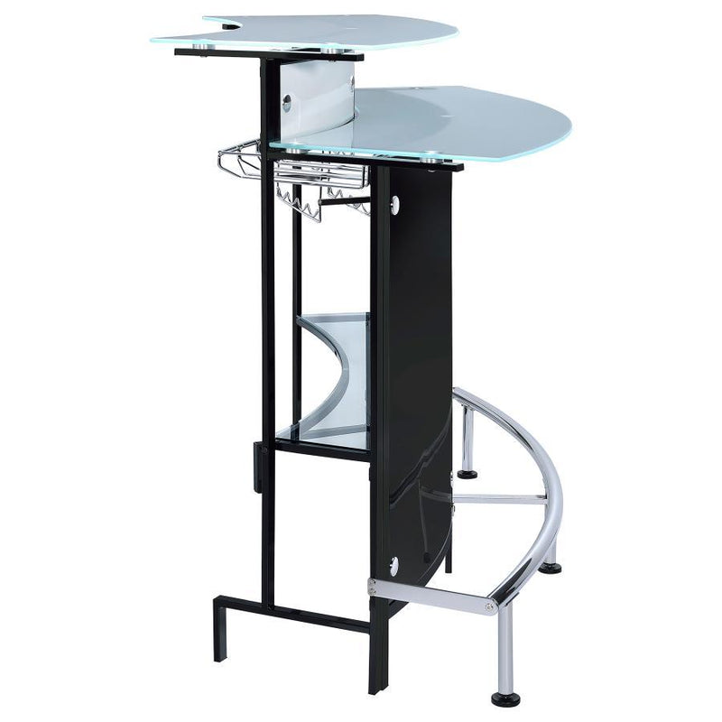 Keystone - Glass Top Bar Unit - Black