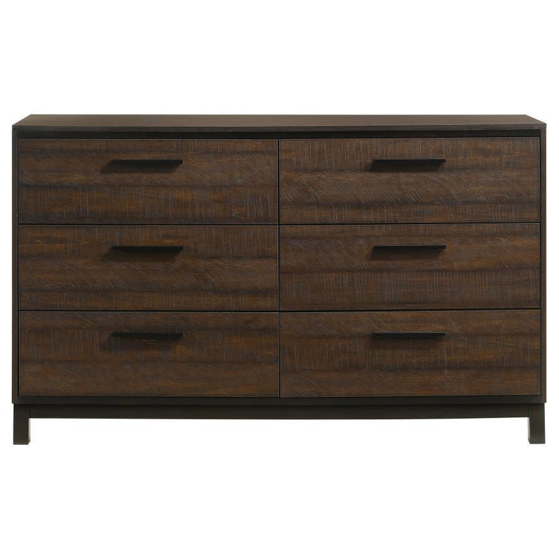 Edmonton - 6-Drawer Dresser - Rustic Tobacco