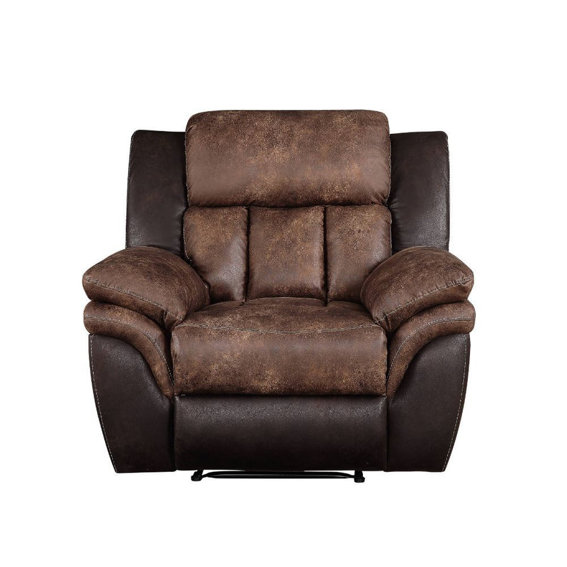 Jaylen - Recliner - Toffee & Espresso Polished Microfiber