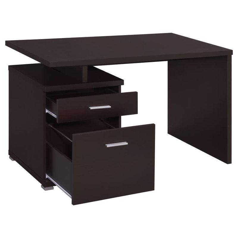 Irving - 2-drawer Office Desk with Cabinet