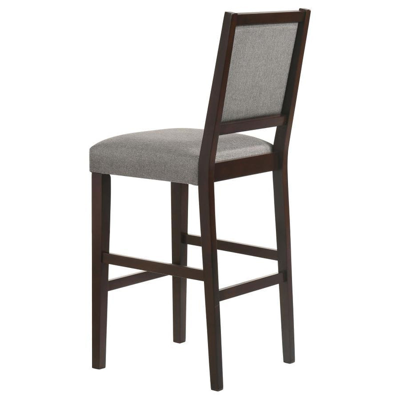 Bedford - Upholstered Open Back Bar Stools With Footrest (Set of 2)