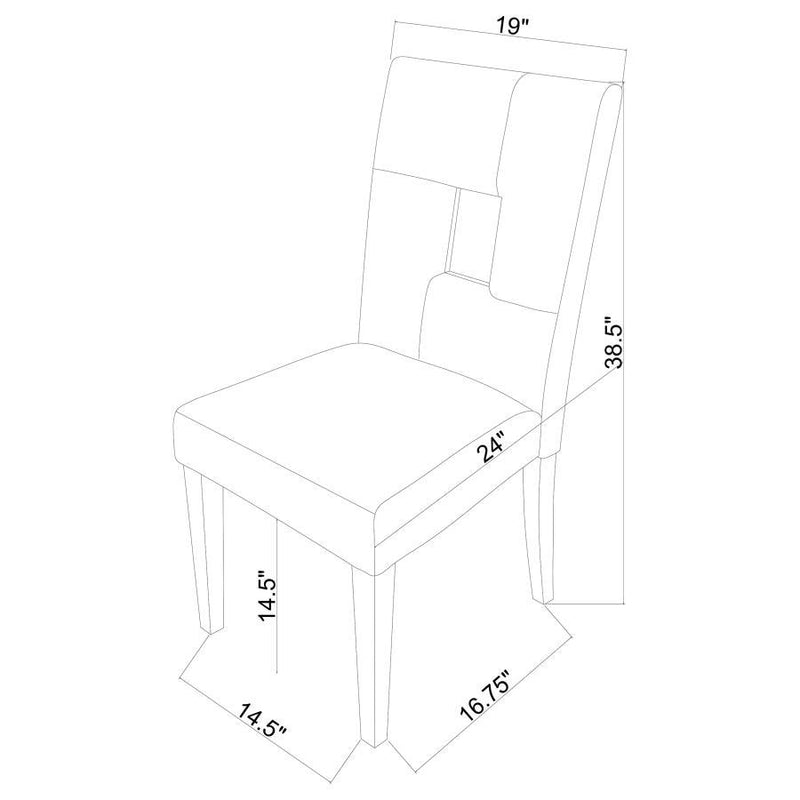 Shannon - Open Back Upholstered Dining Chairs (Set of 2)