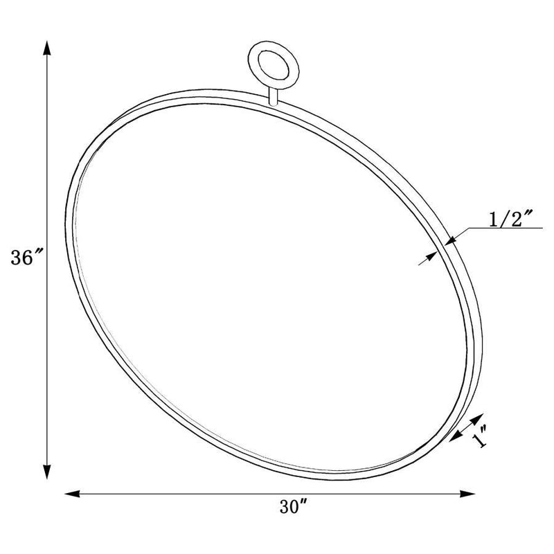 Eulaina - Round Mirror - Gold