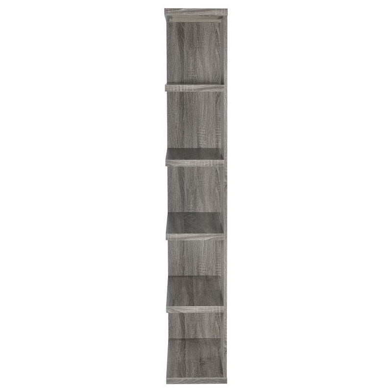 Harrison - 5-Tier Bookcase - Weathered Gray