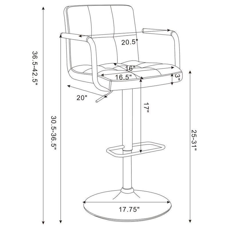 Palomar - Adjustable Height Bar Stool