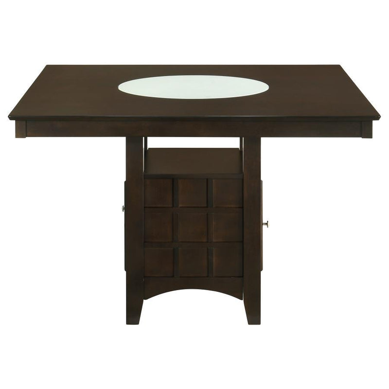 Gabriel - Square Counter Height Dining Table - Cappuccino