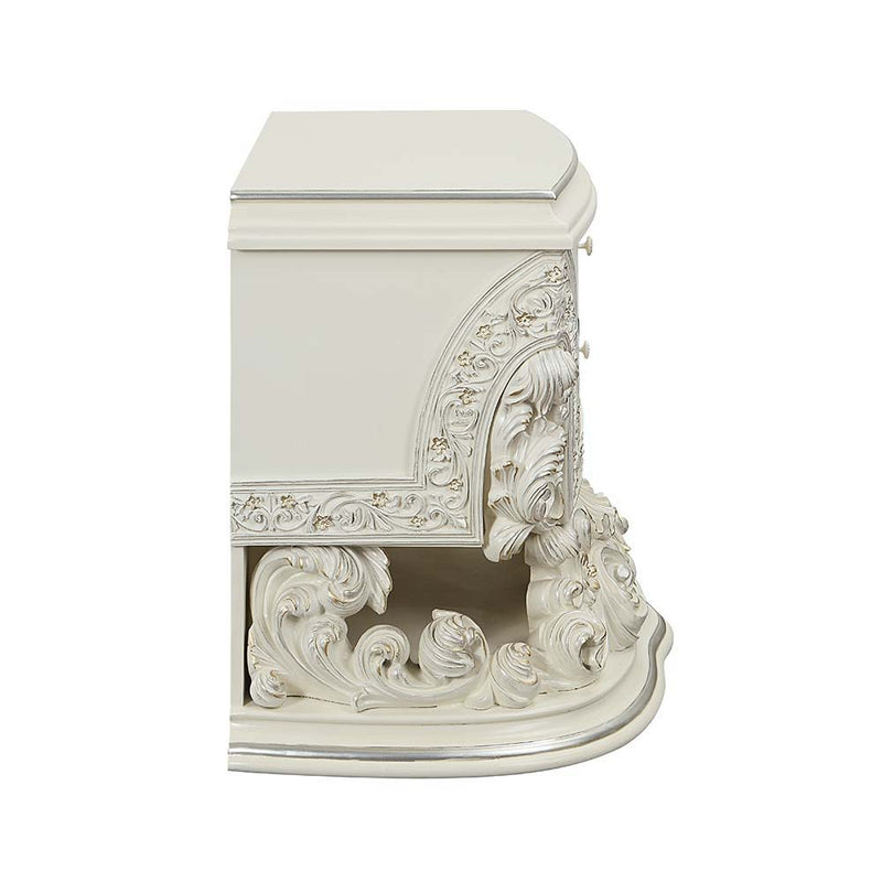 Adara - Nightstand - Antique White Finish