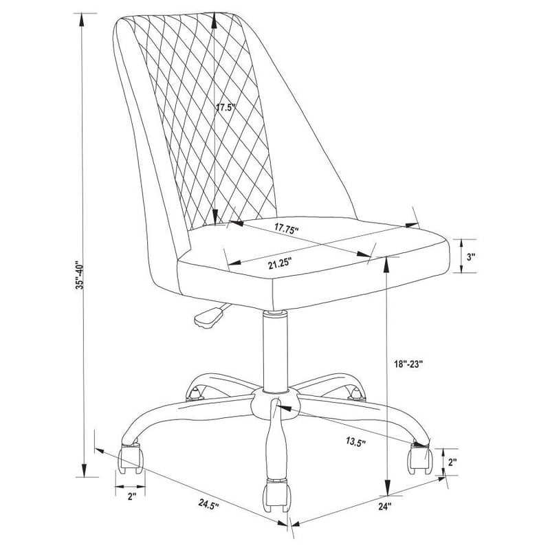 Althea - Upholstered Tufted Back Office Chair