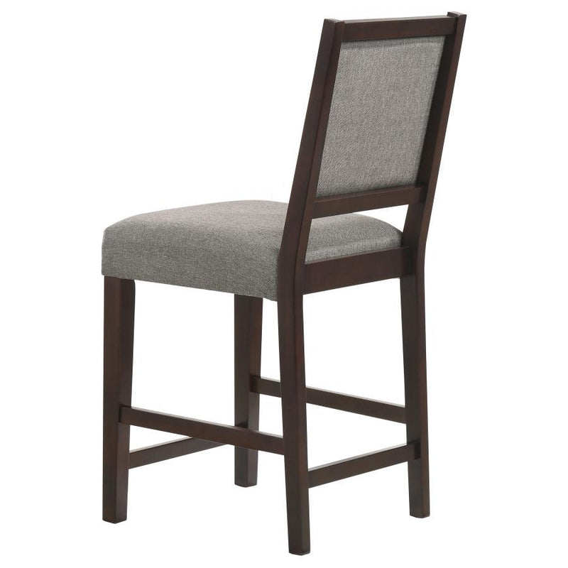 Bedford - Upholstered Open Back Bar Stools With Footrest (Set of 2)