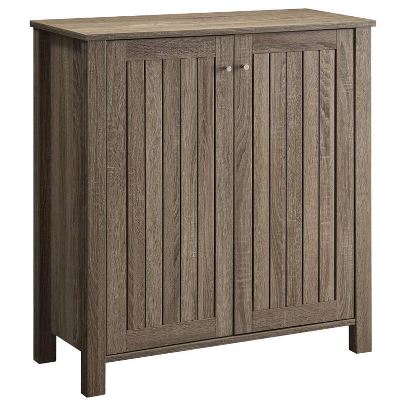 Marisa - 4-Shelf Shoe Cabinet - Dark Taupe