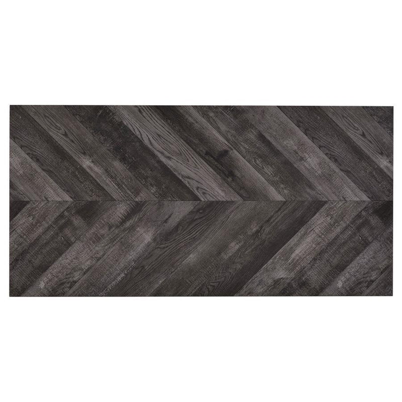 Grimma - Writing Desk - Rustic Gray Herringbone