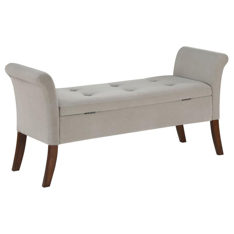 Farrah - Upholstered Rolled Arms Storage Bench