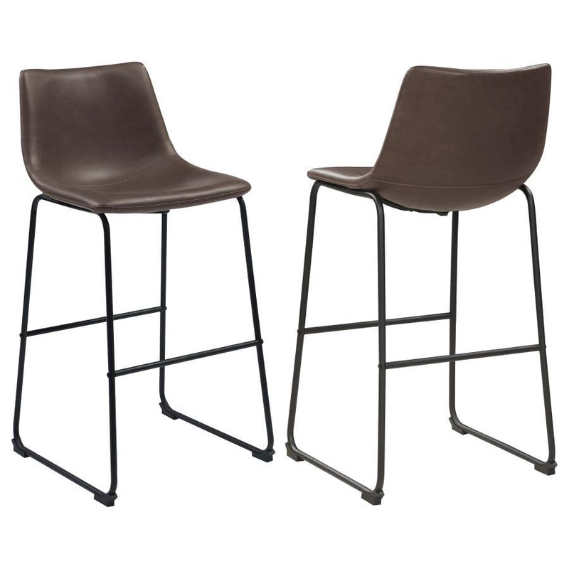 Michelle - Two-toned Armless Stools (Set of 2)