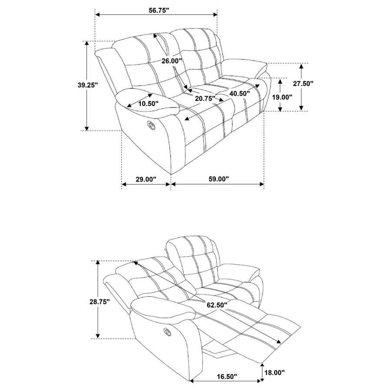 Rodman - Pillow Top Arm Motion Loveseat - Olive Brown