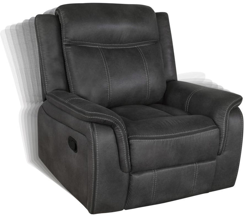 Lawrence - Upholstered Tufted Back Glider Recliner