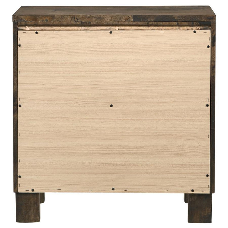 Woodmont - 2-Drawer NightStand - Rustic Golden Brown