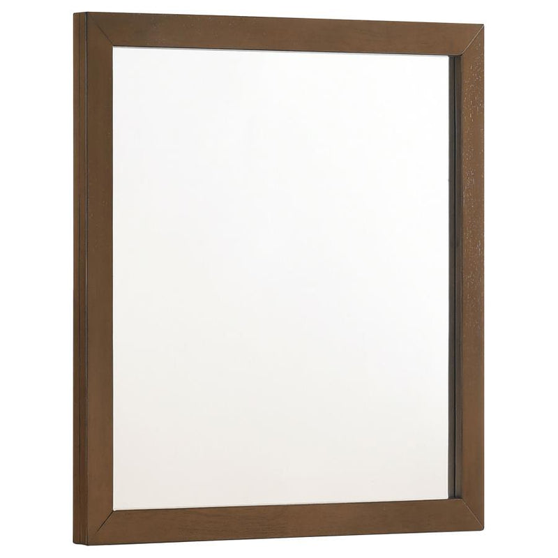 Mays - Rectangular Dresser Mirror - Walnut Brown