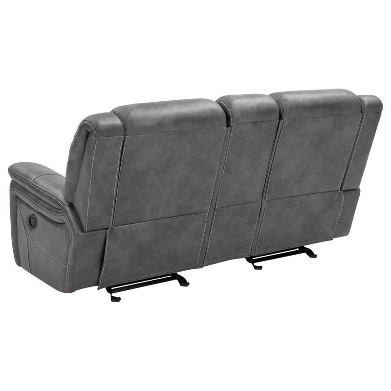 Conrad - Upholstered Motion Loveseat - Cool Gray